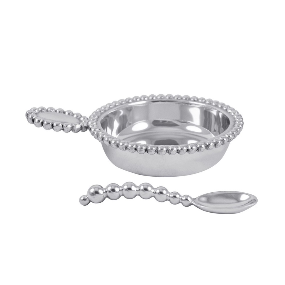 Mariposa Pearled Porringer & Spoon Set- SOLD OUT